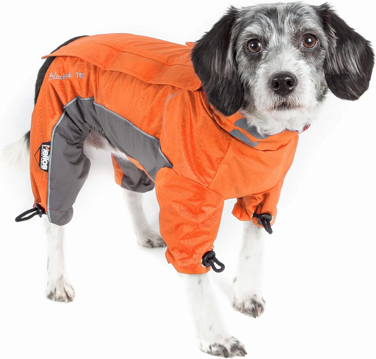 DOGHELIOS 'Blizzard' Full-Bodied Comfort-Fitted Adjustable and 3M Reflective Winter Insulated Pet Dog Coat Jacket w/ Blackshark Technology, X-Small, Orange