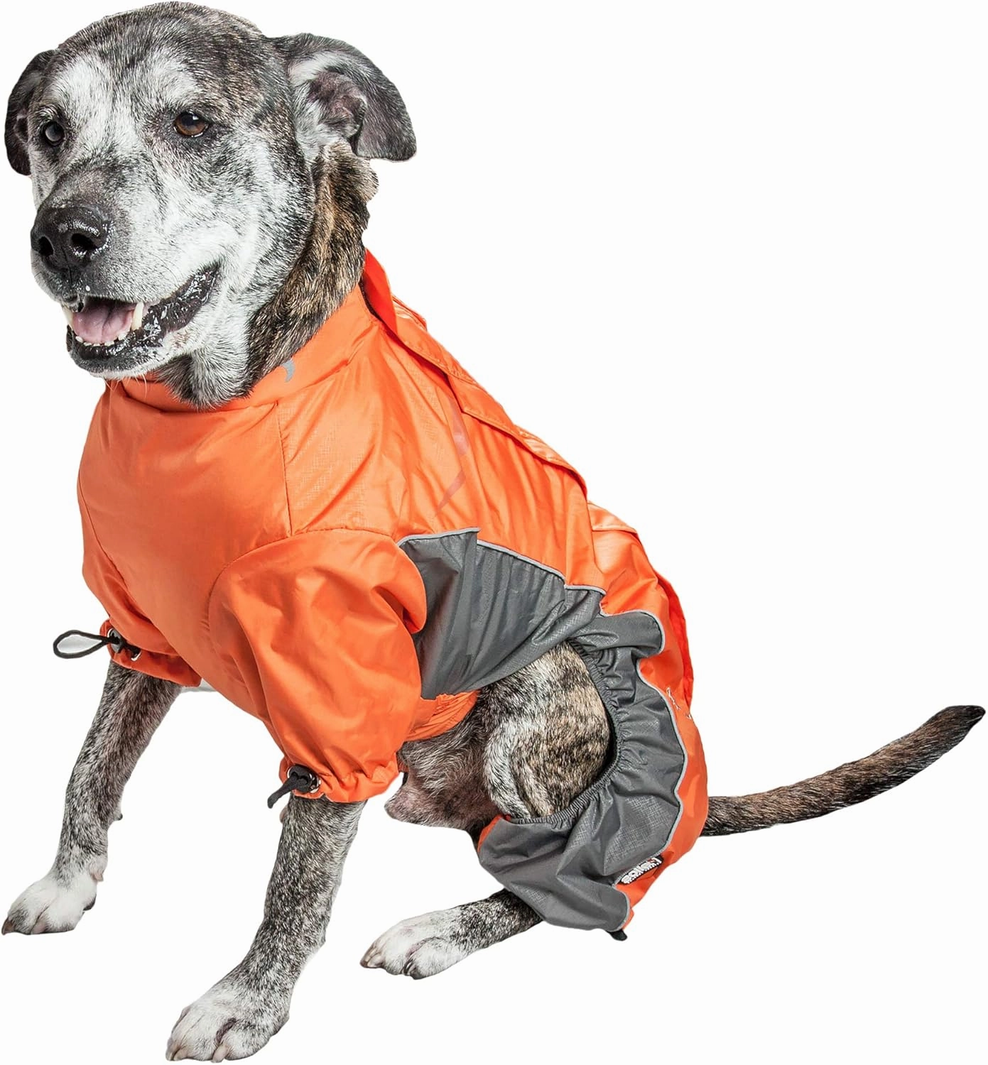 DOGHELIOS 'Blizzard' Full-Bodied Comfort-Fitted Adjustable and 3M Reflective Winter Insulated Pet Dog Coat Jacket w/ Blackshark Technology, X-Small, Orange