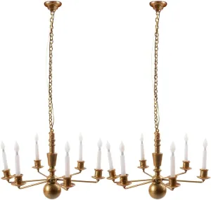 DOITOOL 2pcs Model Chandelier Miniature Dollhouse Accessories Mini Chandelier Miniatures Mini Pendant Lights Doll House Chandelier Dollhouse Furniture Mini Landscape Light Lamp Model Abs