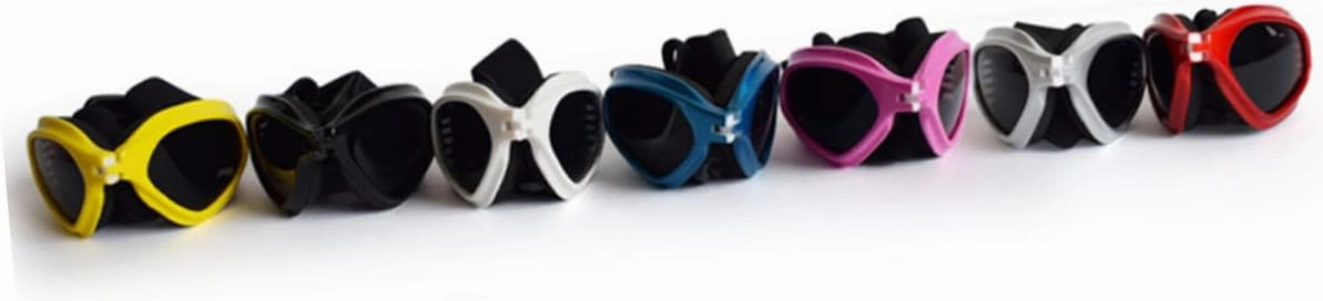 DOITOOL 3pcs Doggles for Medium Dogs Fashion Sunglasses Pet Goggles Dog Accessories Uv Wind Protection