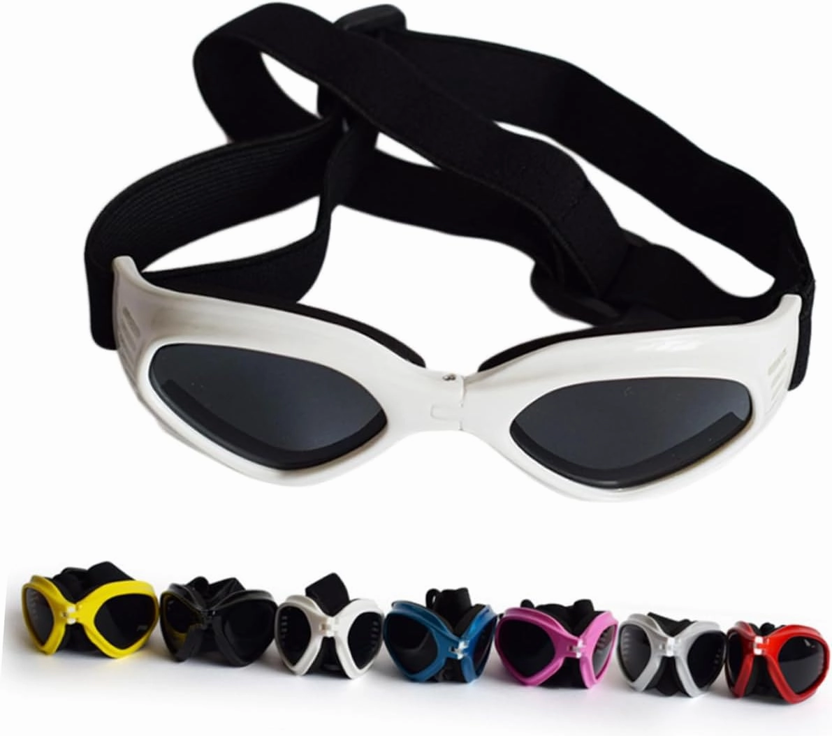 DOITOOL 3pcs Doggles for Medium Dogs Fashion Sunglasses Pet Goggles Dog Accessories Uv Wind Protection