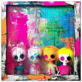 Dollhouse Surrealism - Aluminum Print