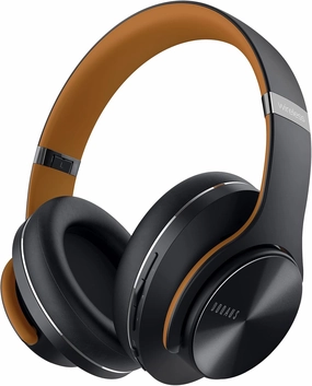 DOQAUS Bluetooth Headphones Over Ear, 90 Hours Playtime Wireless Headphone with 3 EQ Modes, Noise Isolating HiFi Stereo with Deep Bass, Microphone, Soft Earpads for Cellphone/PC
