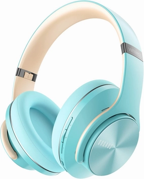 DOQAUS Bluetooth Headphones Over Ear, 90 Hours Playtime Wireless Headphone with 3 EQ Modes, Noise Isolating HiFi Stereo with Deep Bass, Microphone, Soft Earpads for Cellphone/PC