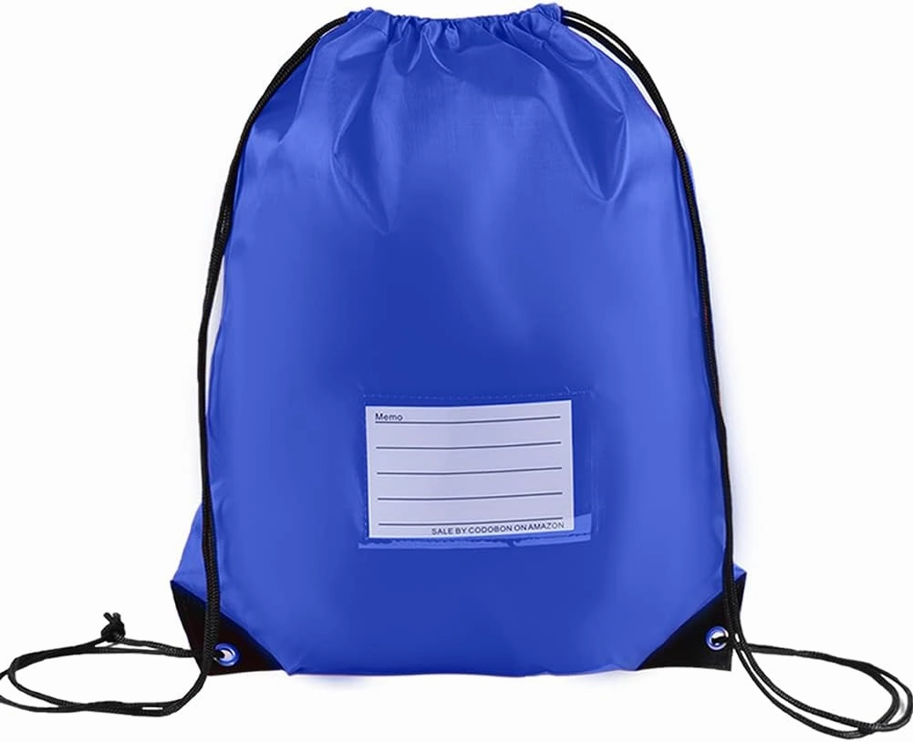 Drawstring Backpacks, 20 Pack Bulk Drawstring Bags, Cinch Bags for Outdoor Sports - Royal Blue