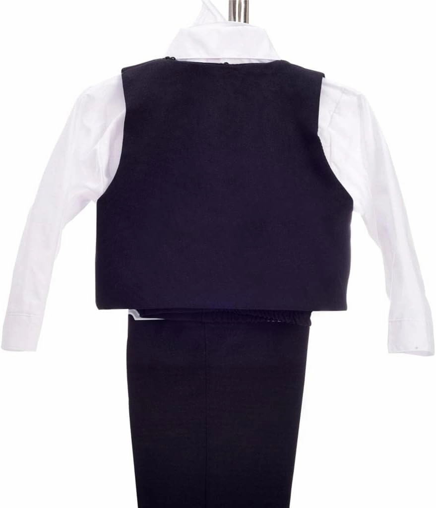 Dressy Daisy Baby Toddler Boy 5 Pcs Set Formal Tuxedo Suits No Tail Wedding Christening Baptism Outfits