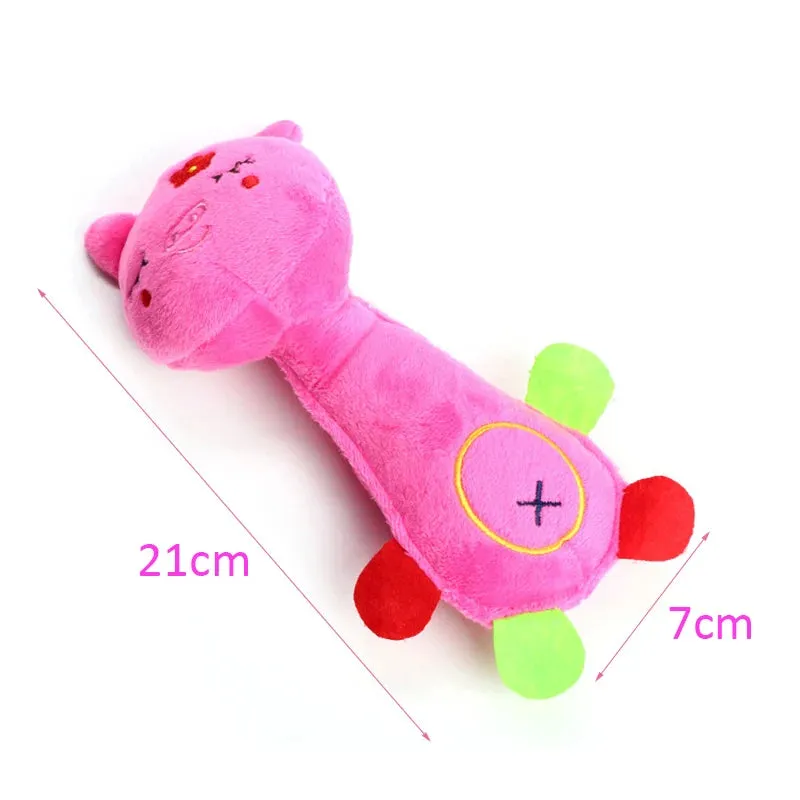 Durable Squeaky Plush Dog Toy for Small Breeds