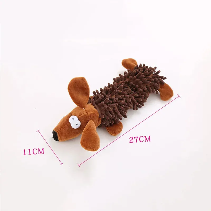 Durable Squeaky Plush Dog Toy for Small Breeds