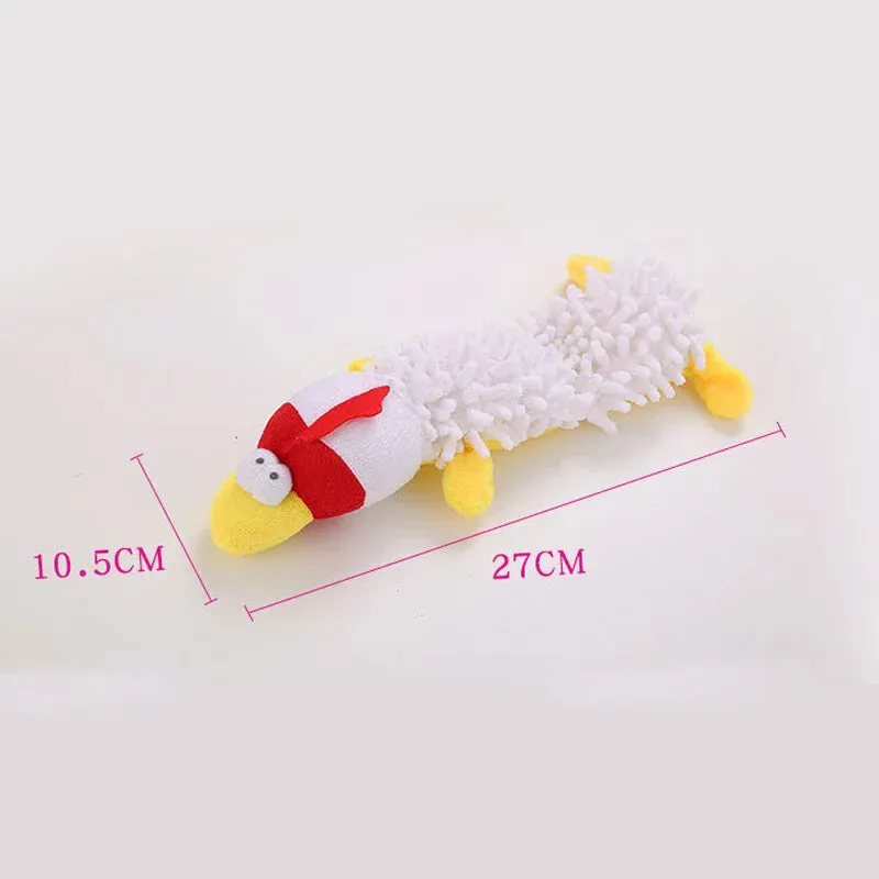 Durable Squeaky Plush Dog Toy for Small Breeds