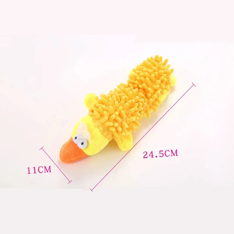 Durable Squeaky Plush Dog Toy for Small Breeds