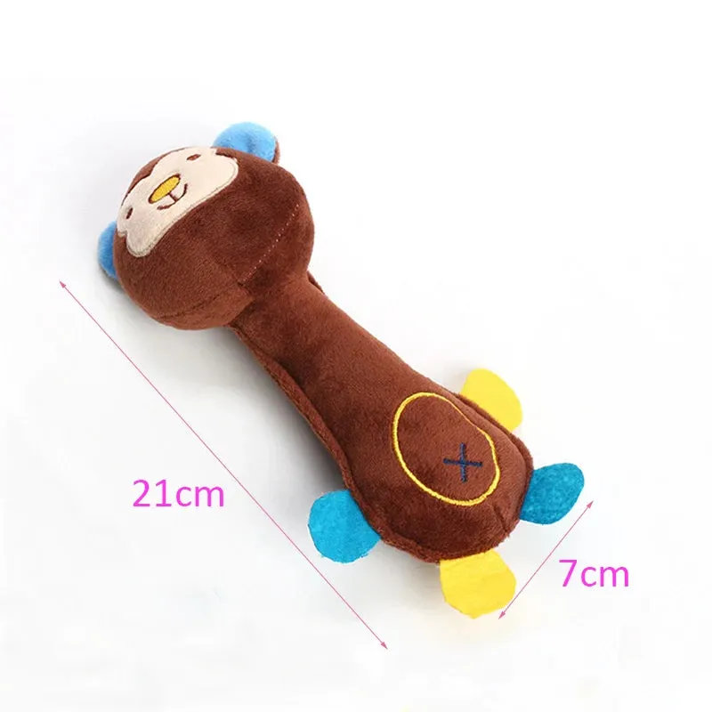 Durable Squeaky Plush Dog Toy for Small Breeds