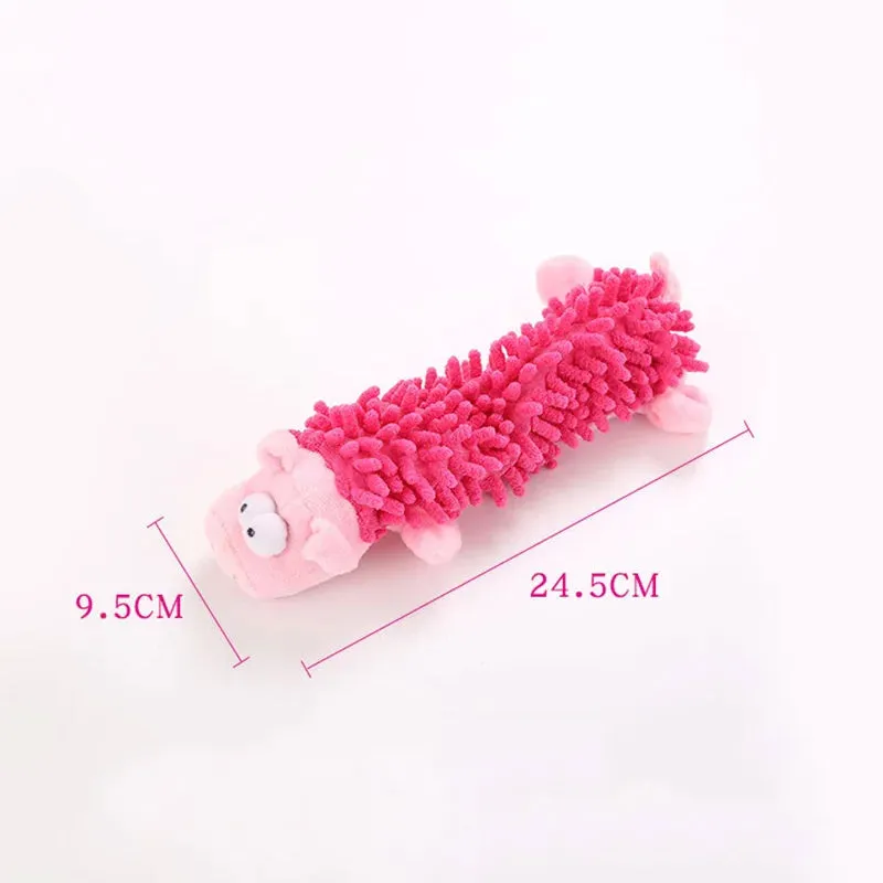 Durable Squeaky Plush Dog Toy for Small Breeds