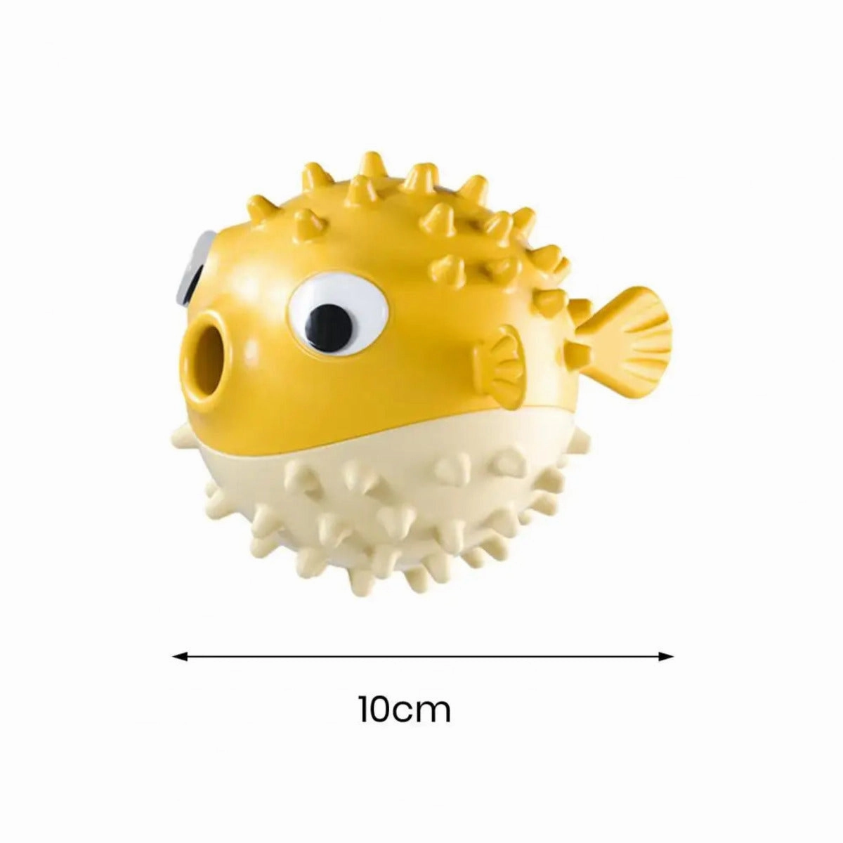 Durable Fish-Shaped Dog Chew & Squeaky Toy for Chewers