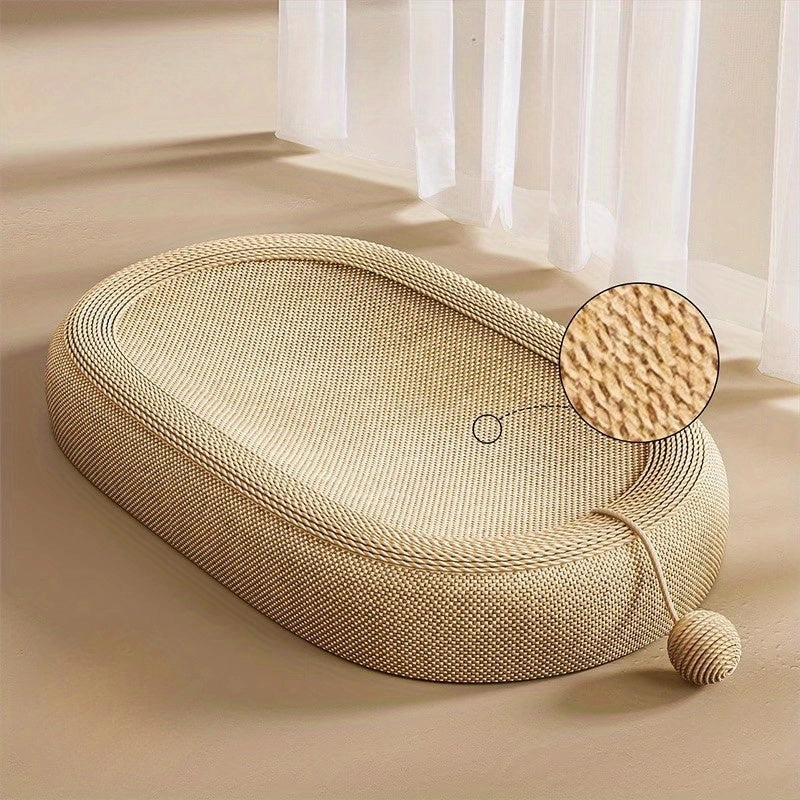 Durable Linen Cat Scratch | Integrated Litter Box - All Season Paw Care Toy for Cats