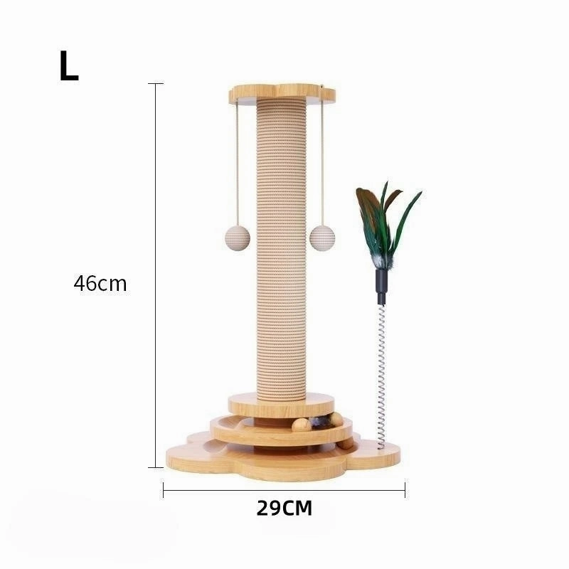 Durable Wooden Cat Turntable