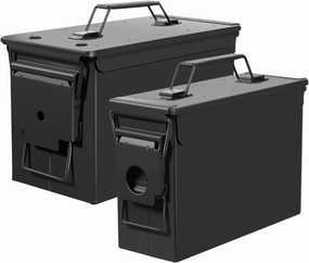 EASYBERG Metal Ammo Cans Black