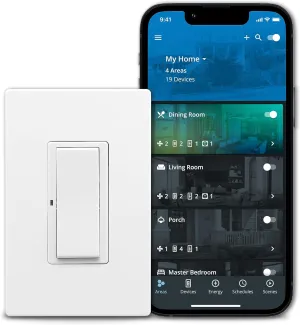Eaton Wi-Fi Smart Home Switch Works with Hey Google and Alexa, Color Change Kit (White/Light Almond/Ivory)