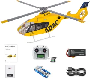 EC135 RC Helicopter, 2.4G 6CH with Beidou GPS & H1 Flight Controller, 4 Intelligent Flight Modes, Long Endurance, Professional Model for Adults, Advanced Pilots & Outdoor Flying