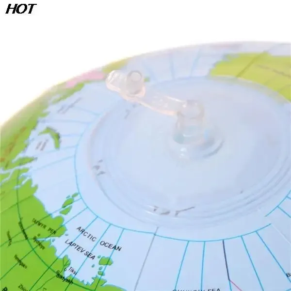 Educational Inflatable World Globe Map Beach Ball Toy 30-40cm Geography Learning Tool