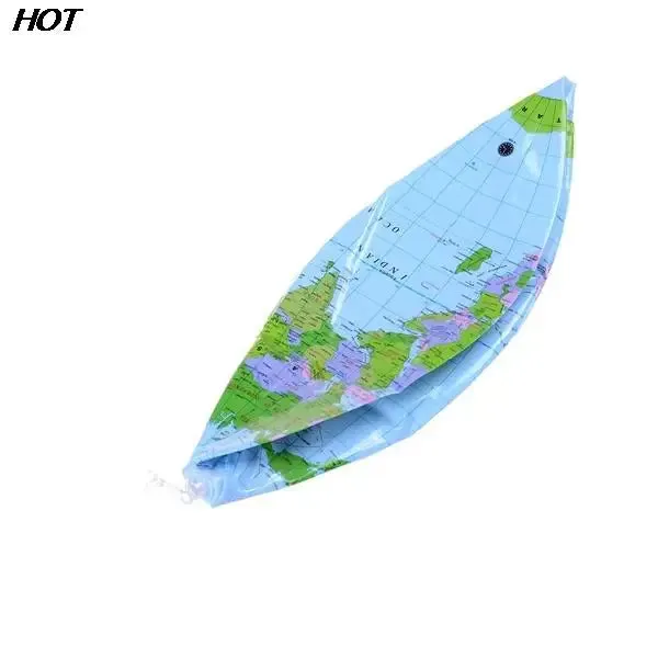 Educational Inflatable World Globe Map Beach Ball Toy 30-40cm Geography Learning Tool