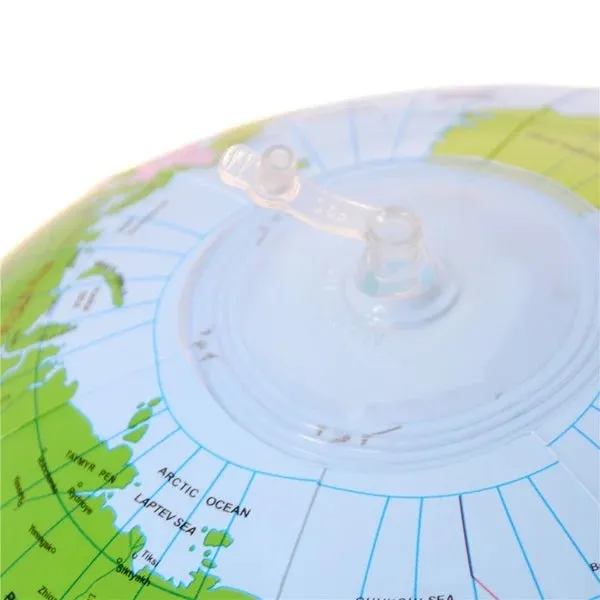 Educational Inflatable World Globe Map Beach Ball Toy 30-40cm Geography Learning Tool