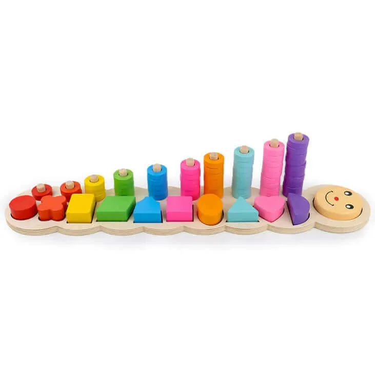 EduColor™ Wooden Logarithmic Learning Board