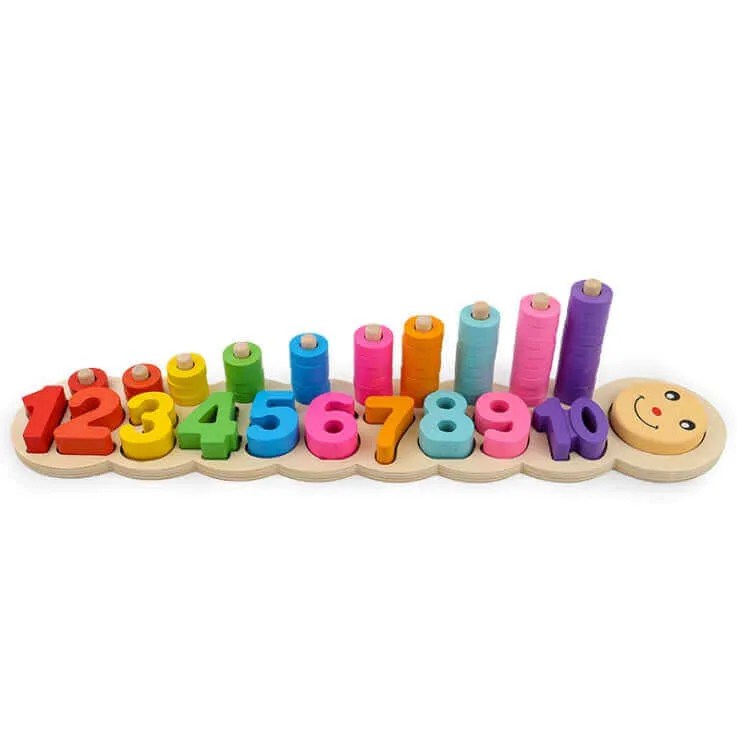 EduColor™ Wooden Logarithmic Learning Board