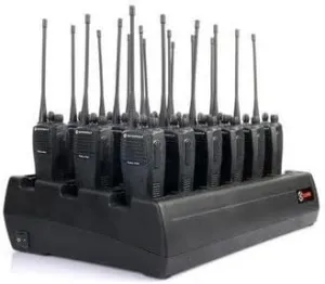 Eighteen Bay Rapid Desk Charger for Motorola KEBT-047-1 Rechargeable Two Way Radio