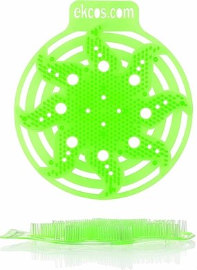 EKCOS Odourless Urinal Glass Guard 30 Day Green Apple Fragrance Pack of 10