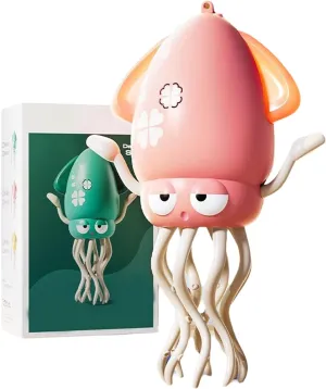 Electric Crawling Octopus, Crawling Dancing Octopus, Crazy 8-Leg Auto-Dance, Dancing Automatic Obstacle, for Indoor Cat Dog, Innovate Various Gameplays, Simulate Fishing (Pink)