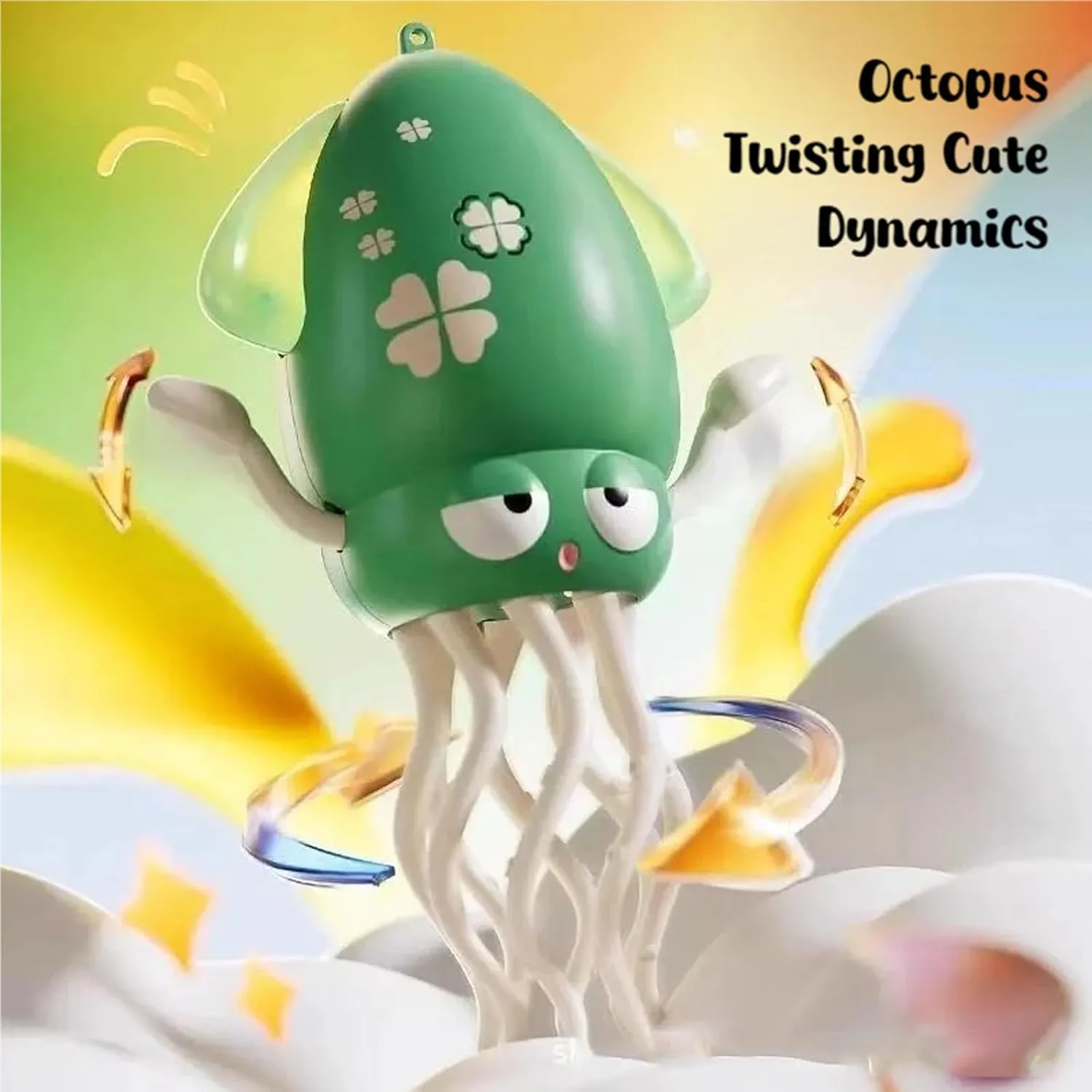 Electric Crawling Octopus, Crawling Dancing Octopus, Crazy 8-Leg Auto-Dance, Dancing Automatic Obstacle, for Indoor Cat Dog, Innovate Various Gameplays, Simulate Fishing (Pink)