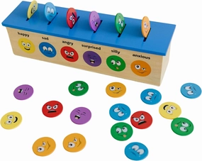 Emotions Coin Drop | Identify Feelings, Social Emotional Learning, Preschool Learning Resources, Emotions for Toddlers, Calming Toys for Kids, Toddler Educational Toys, Emotional Intelligence