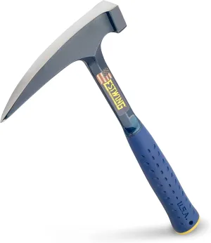 ESTWING Rock Pick - 24 oz Geology Hammer with Pointed Tip & Shock Reduction Grip - E6-24PC