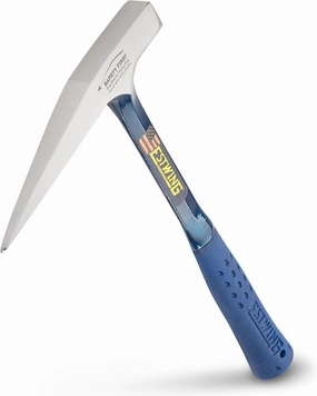 ESTWING Rock Pick - 13 oz Geology Hammer with Smooth Face & Shock Reduction Grip - E3-13P