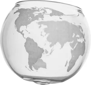 Etched Globe Whiskey Glasses -Rocks Glass for Rum, Tequila, Scotch, Glasses- Whiskey Gifts - 10oz Cocktail or Old Fashioned Glass - Unique Bar Decor & Bourbon Gifts from (Set of 8)
