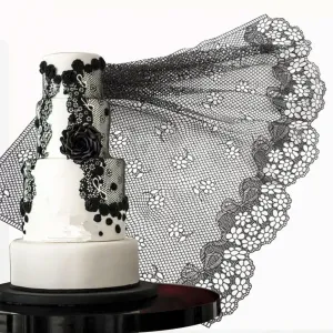 EXTRA LARGE WEDDING VEIL CAKE LACE MAT