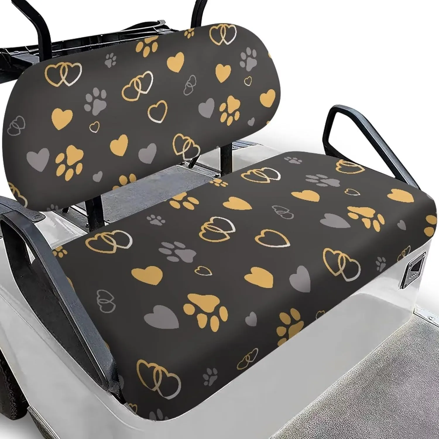 EZGO RXV Seat Covers with Elastic Edges - Heavy-Duty Universal Size for Club Car Precedent All-Season Protection