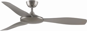 Fanimation GlideAire 52 inch Indoor/Outdoor Ceiling Fan with Brushed Nickel Blades - Brushed Nickel 1