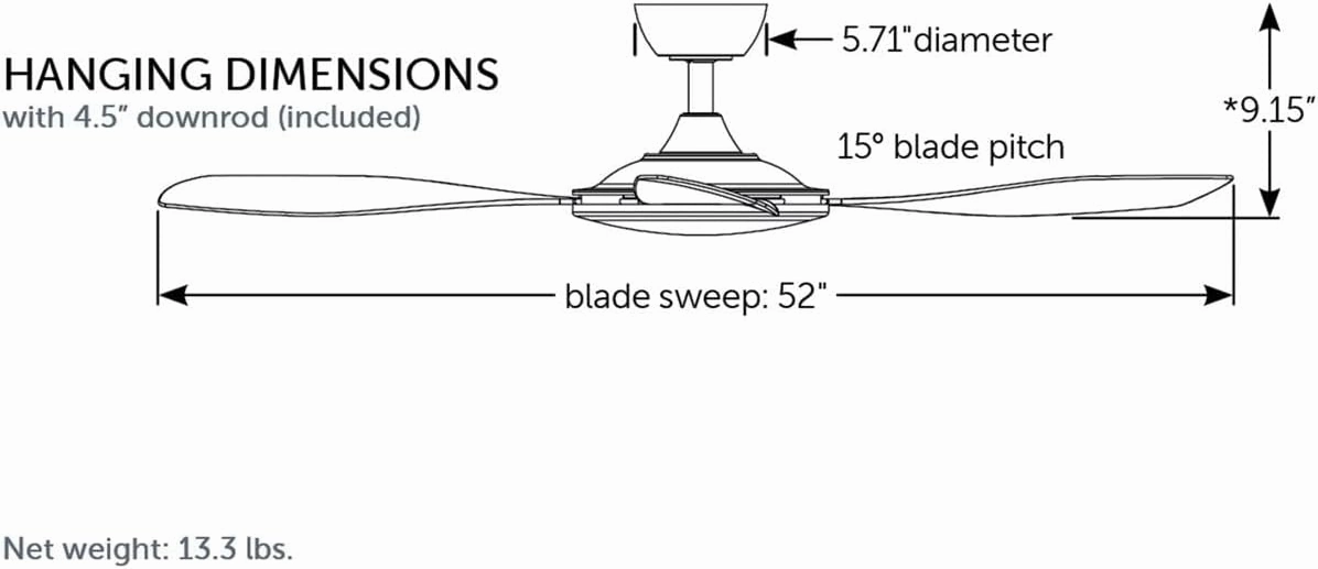 Fanimation GlideAire 52 inch Indoor/Outdoor Ceiling Fan with Brushed Nickel Blades - Brushed Nickel 1