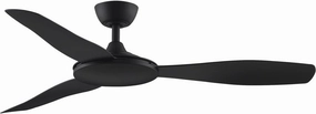 Fanimation GlideAire Indoor/Outdoor Ceiling Fan with Black Blades 52 inch - Black