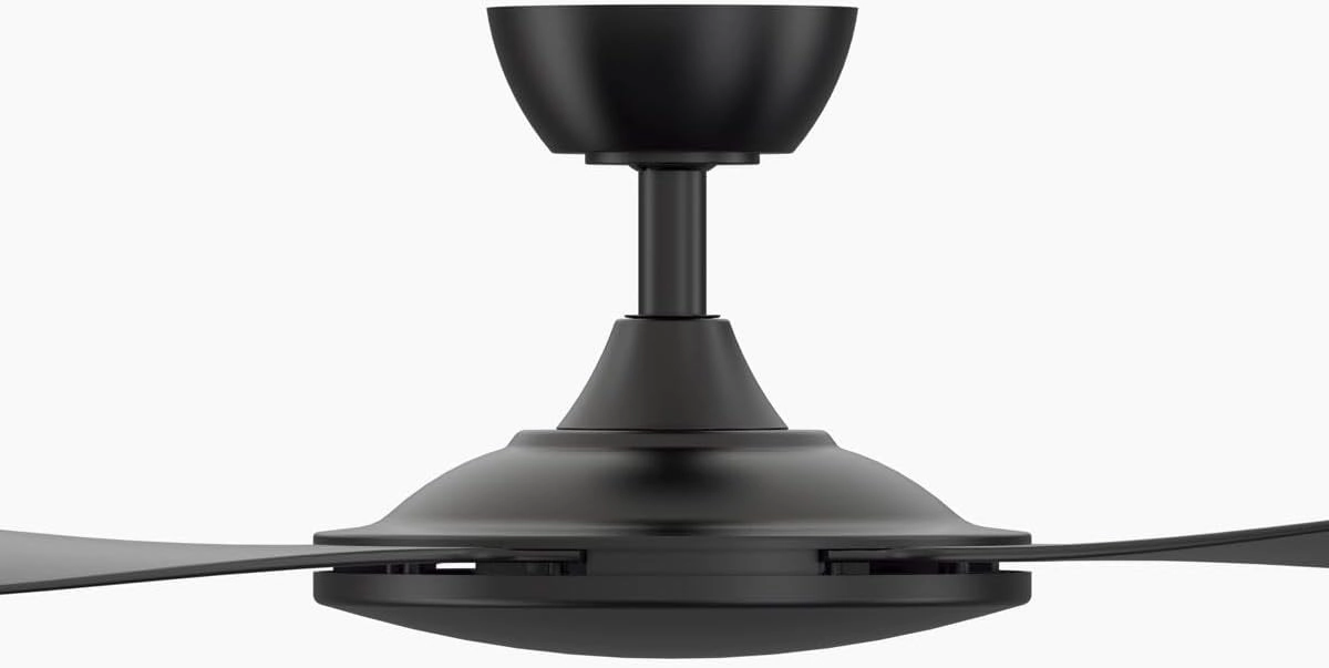 Fanimation GlideAire Indoor/Outdoor Ceiling Fan with Black Blades 52 inch - Black