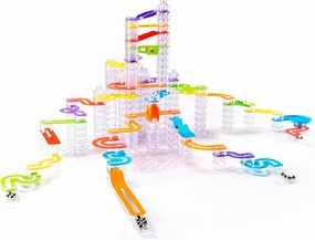 Fat Brain Toys Trestle Tracks Pro Marble Run Set, 274-Piece Modular Marble Track, STEM Toys for Kids, Fun Science Kits for Girl and Boy Ages 8-13 