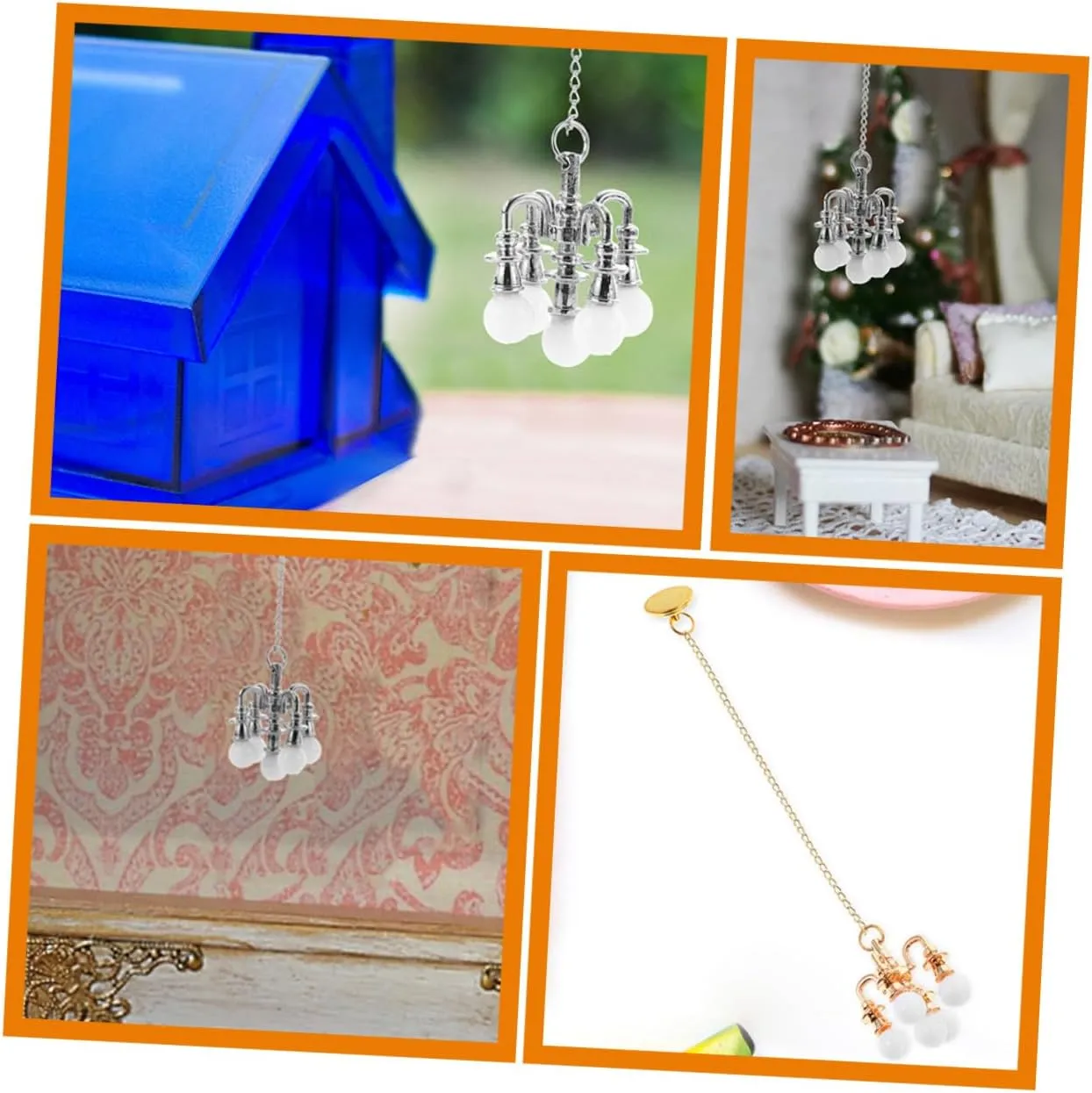 FAVOMOTO 10pcs Miniature Ceiling Lamp Dollhouse Simulation Lighting Compact Safe Material for Mini House Decoration and Landscape Scenery Non-Illuminating