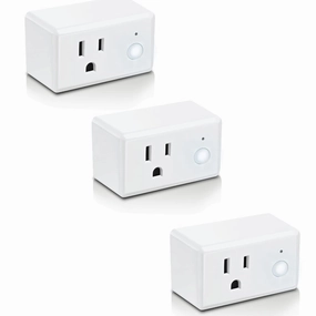 Feit Electric Indoor Smart WiFi Plug Compatible with Alexa and Google Home (3 Pack)