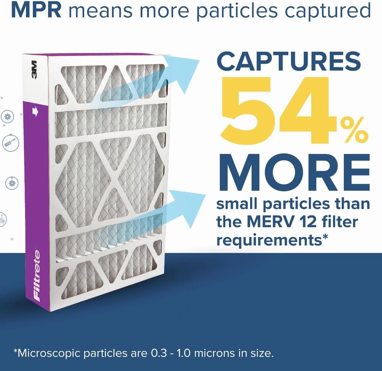 Filtrete High Performance Deep Pleat Filter 1550 MPR NDP01-4IN-4, 16 in x 25 in x 4 in (40.6 cm x 63.5 cm x 10.1 cm)