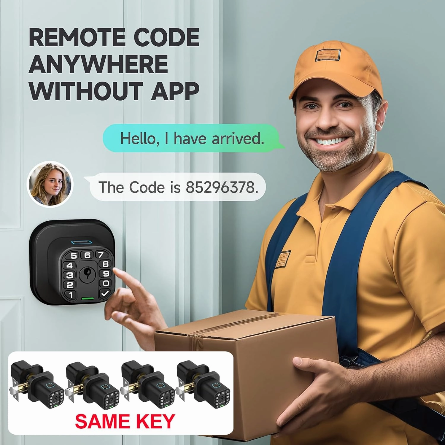 Fingerprint Door knob, Smart Biometric Door Lock with Keypad, Keyless Entry Code Door Knob, Waterproof & Weatherproof, Auto Lock,Voice Navigation, for Bedroom, Gate,Office