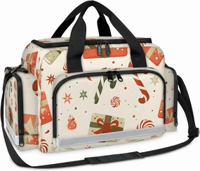 First Aid Bags Empty, Christmas Gifts Emergency Bag Candy Cane First Aid Kit Multiple Compartment Kit Carrier On Call Trauma Bag for Paramedics Emergency Medical Supplies Kit