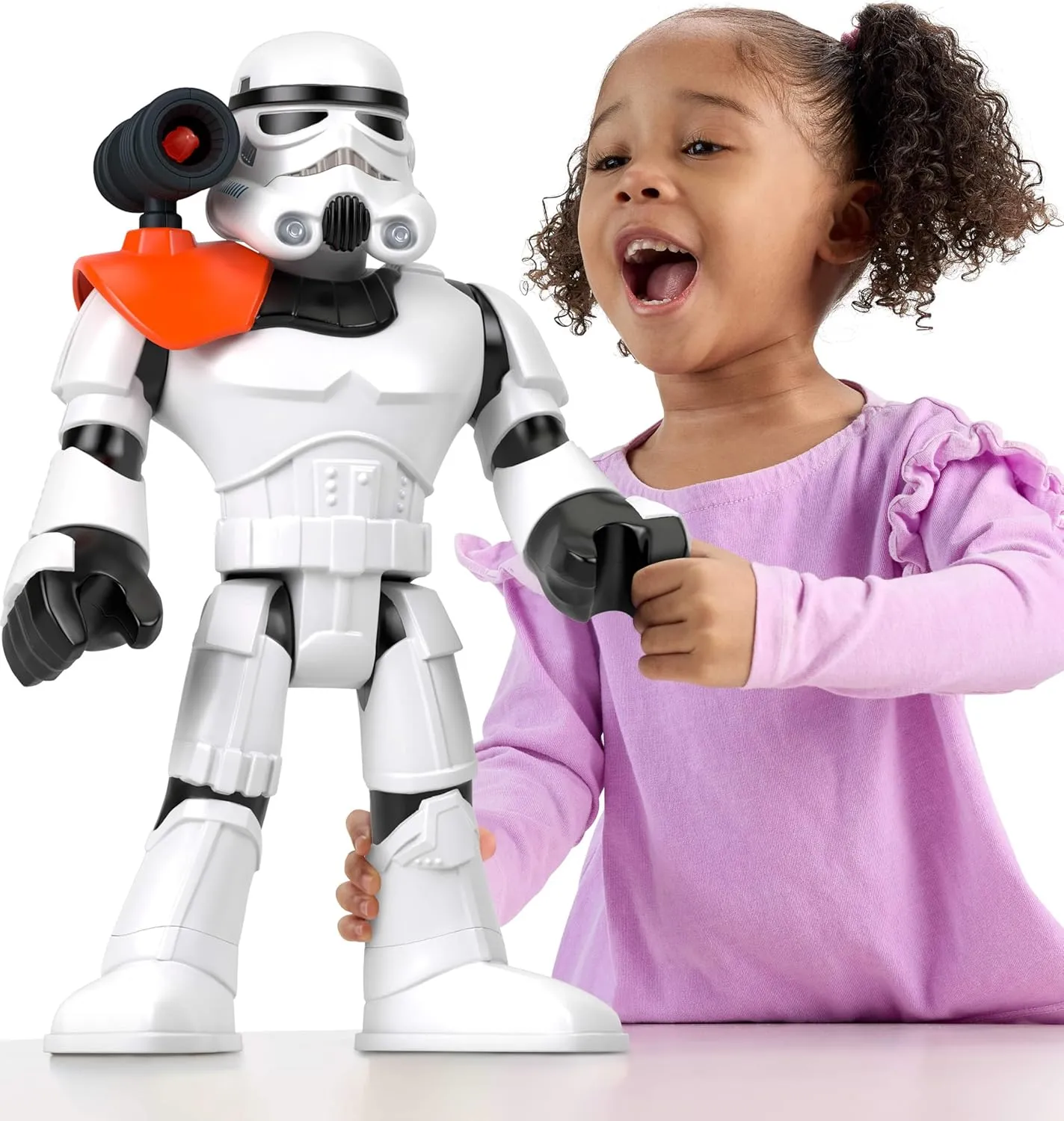 Fisher-Price Imaginext Star Wars Toy Stormtrooper XXL Figure, 16  Inch Tall Poseable Character with Launcher for Kids Ages 3  Years