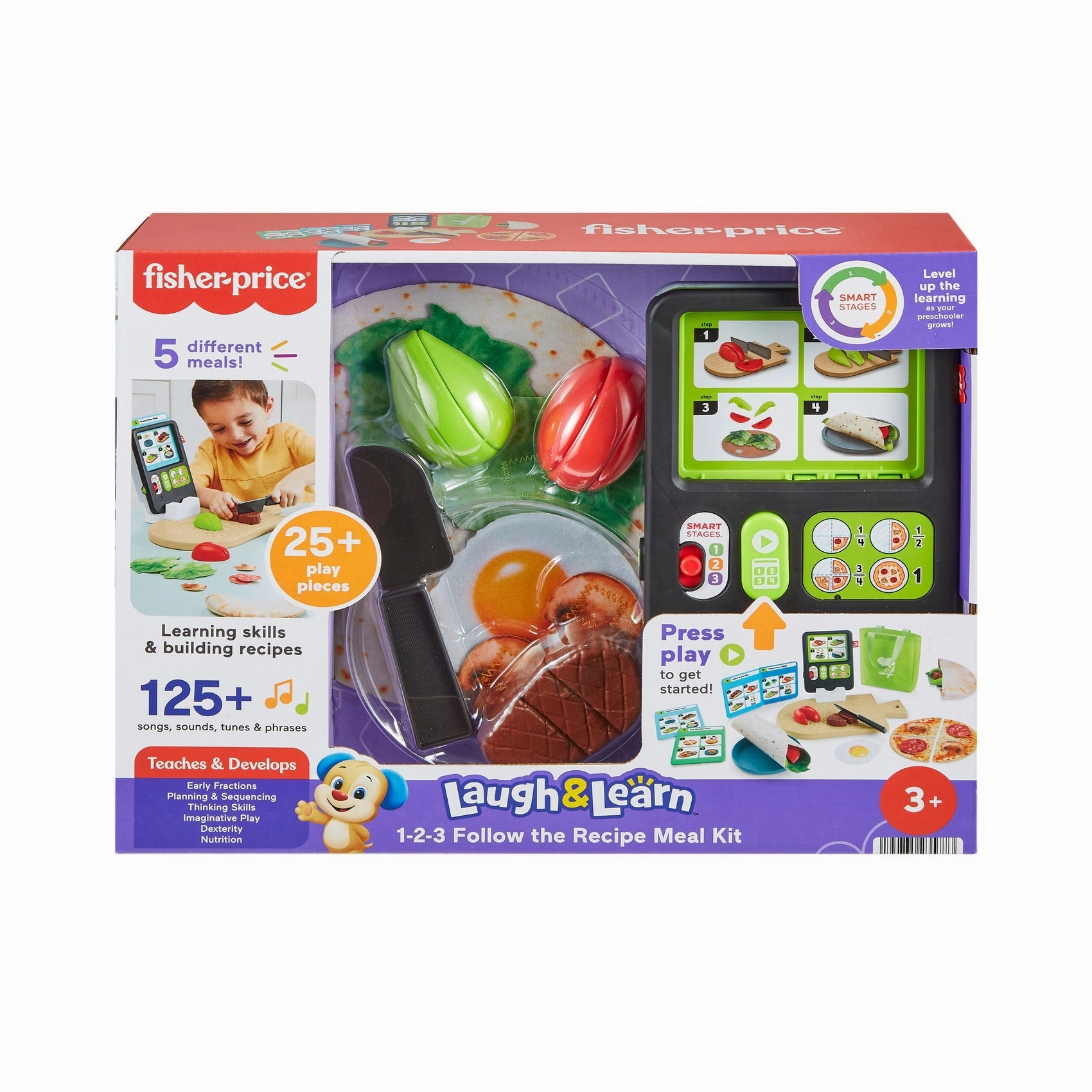 Fisher-Price Laugh & Learn 1-2-3 Follow The Recipe Meal Kit