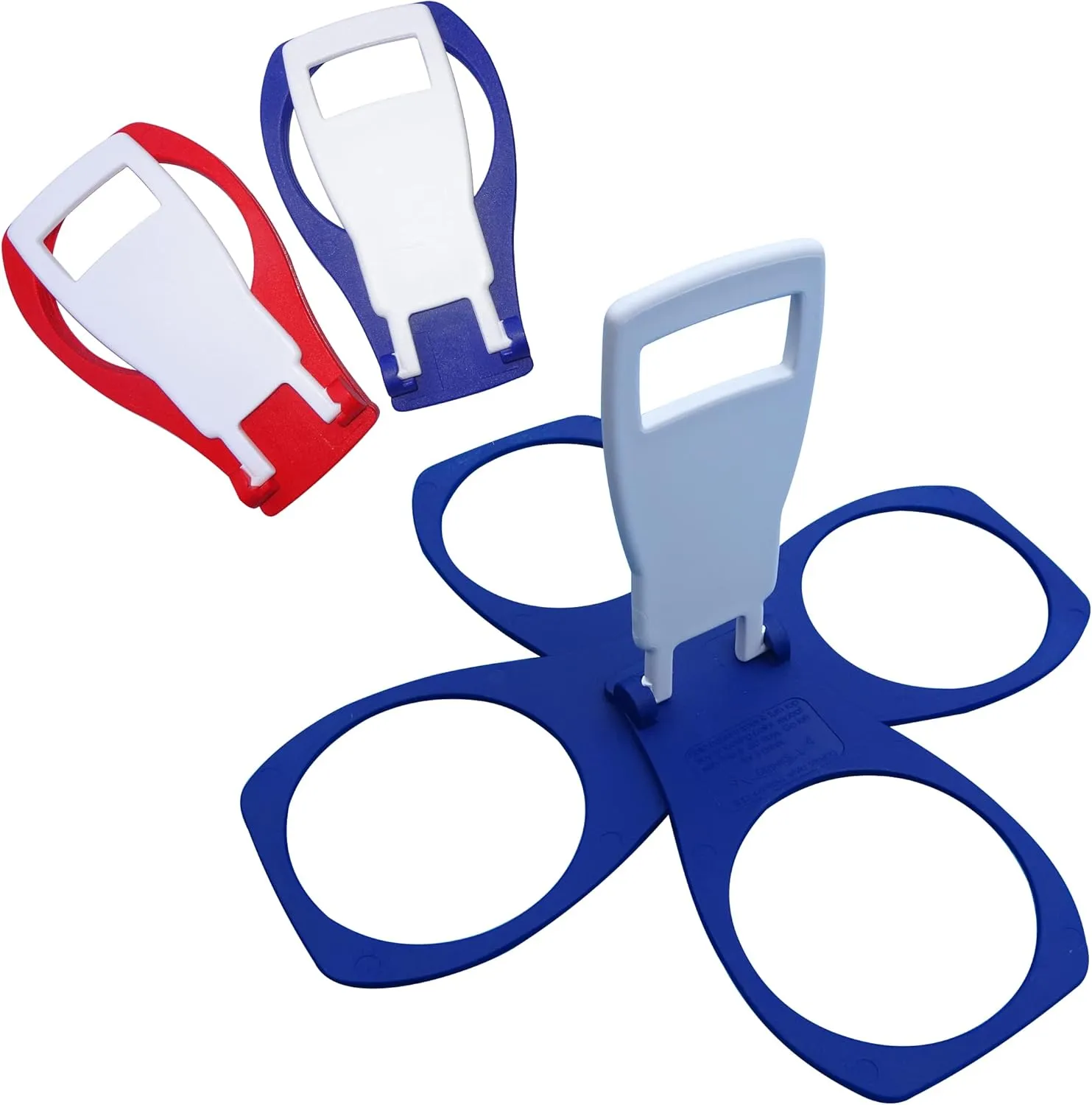 Fold Away Cup Carrier/Caddy [MADE IN UK] [2 PACK] Take-Out Coffee Soft Drink Pint Beer Beverage Holder, Sturdy Reusable Pocket Size, Festival Sports Gigs Easy safe - hot drinks, 2,3,4 cups